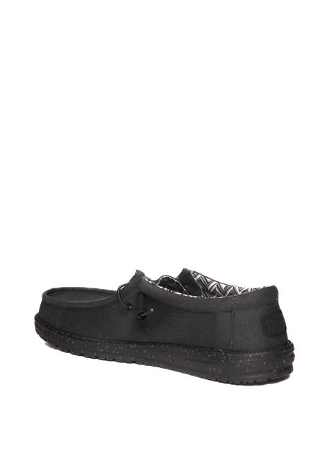 Black wally sneaker HEY DUDE | 40700WALLY-060